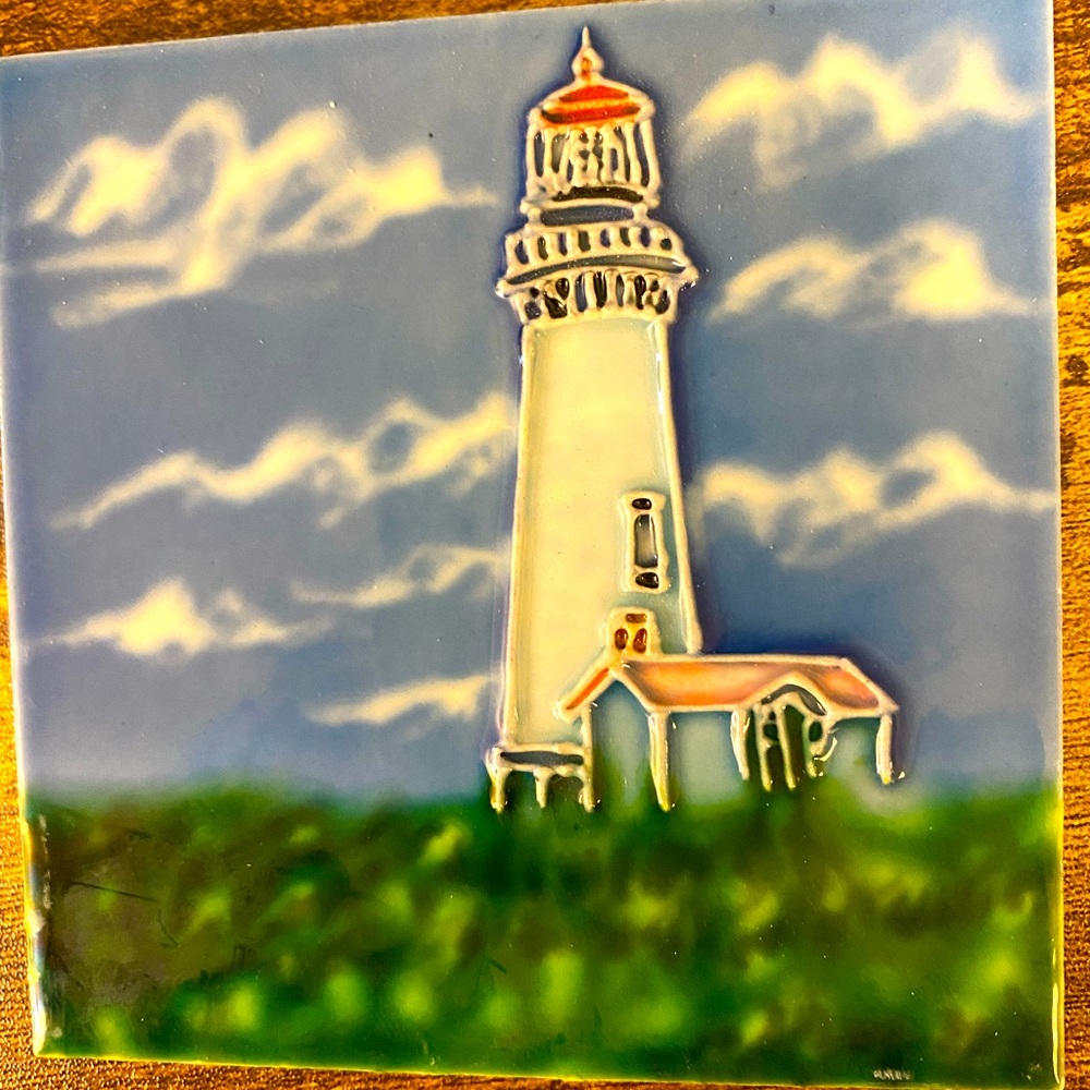 ❤️SALE❤️ Charming Lighthouse Ceramic Art Tile, 4x4